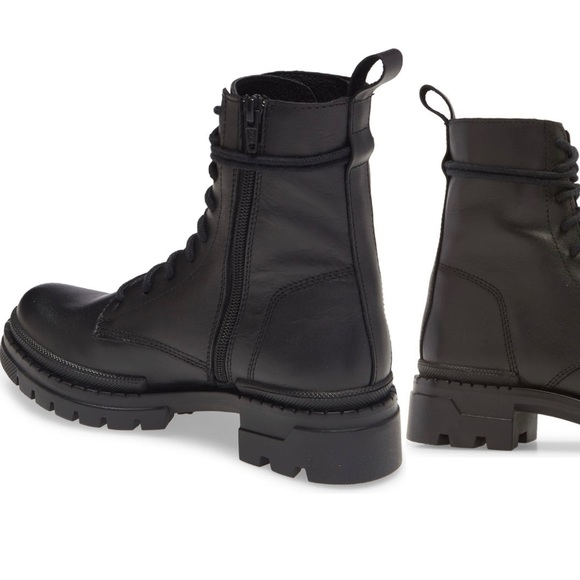 Steve Madden Jasmisyn Lace-Up Boot. Black size 6 - Picture 4 of 9